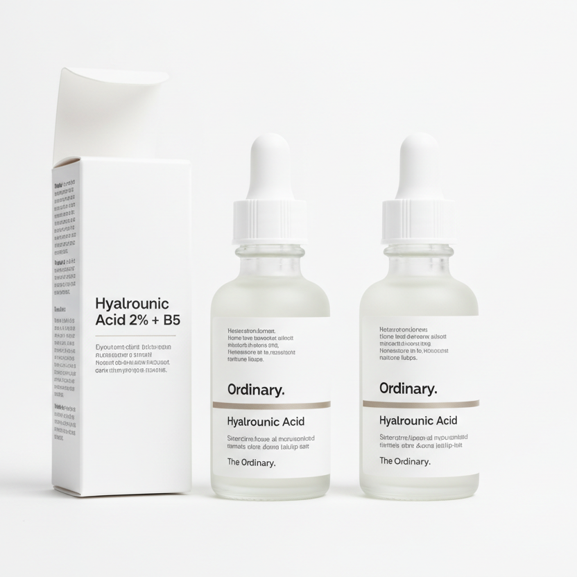 THE ORDINARY HYALURONIC ACID SERUM WITH VPACKAGING AND WITHOUT PACKAGING