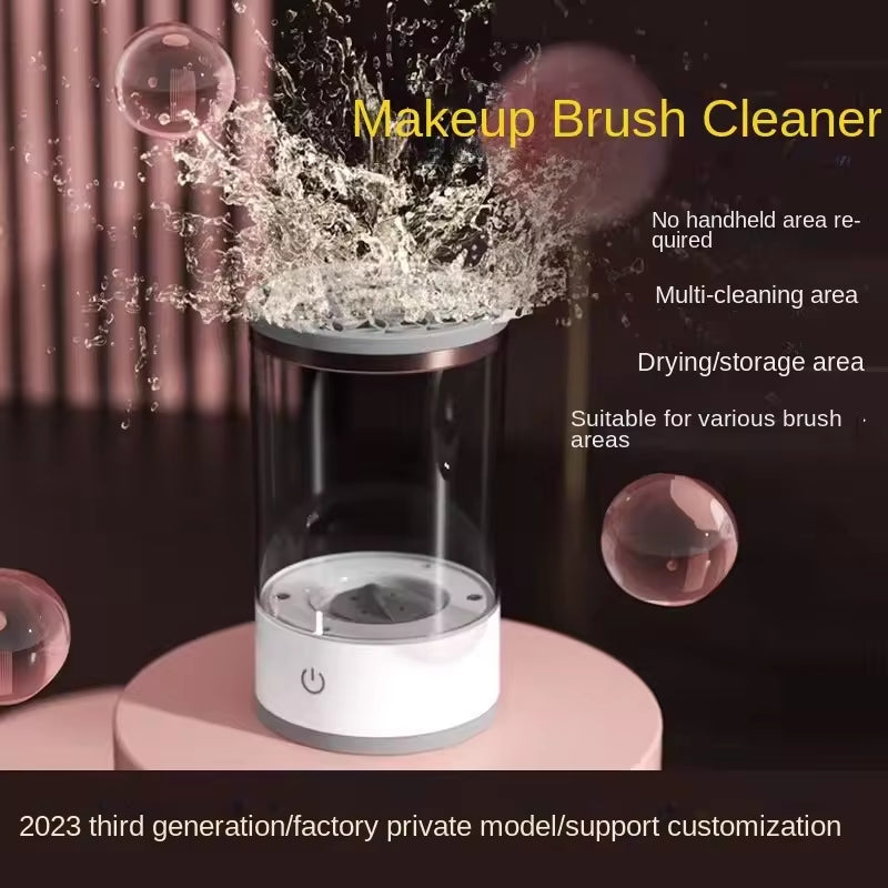 Portable Quick Dry Automatic Electronic Ultrasonic Makeup Brush Cleaner and Dryer Machine Makeup